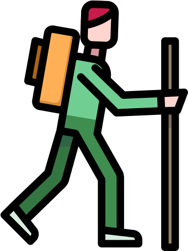 Hiker Walk Png File - Excursionista Icono (512x512)