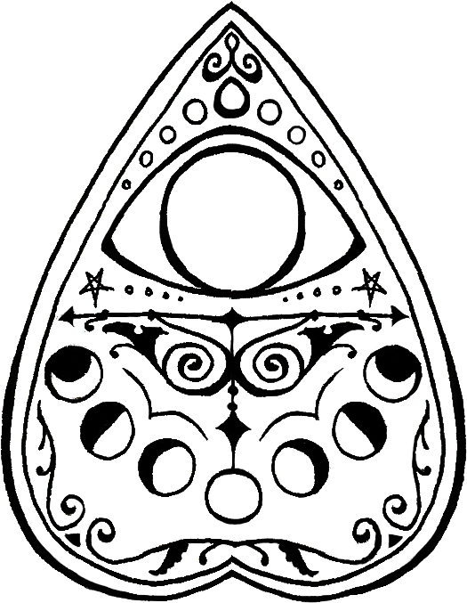 Decorative Doodles Halloween Images Pinterest - Ouija Planchette Png (549x735)