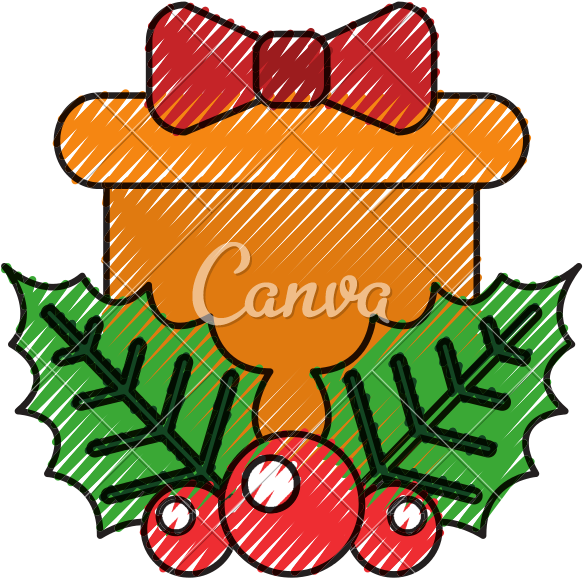 Christmas Gift Box Holly Berry Bow Decoration - Christmas Day (800x800)