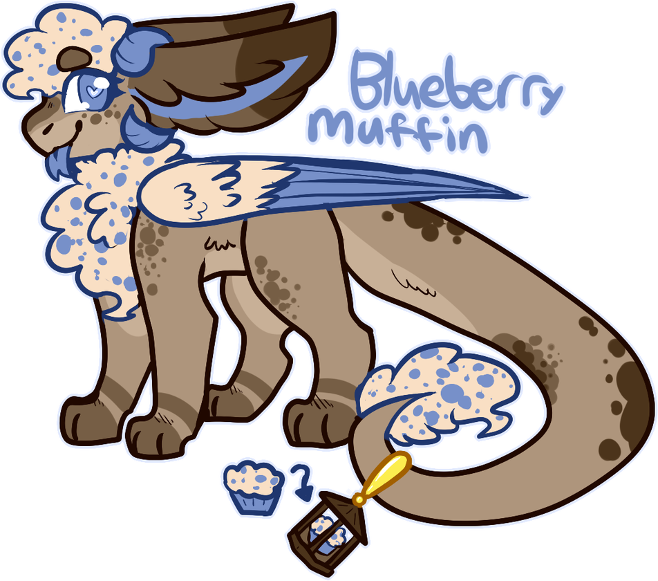 002 Blueberry Muffin - Cartoon (952x840)