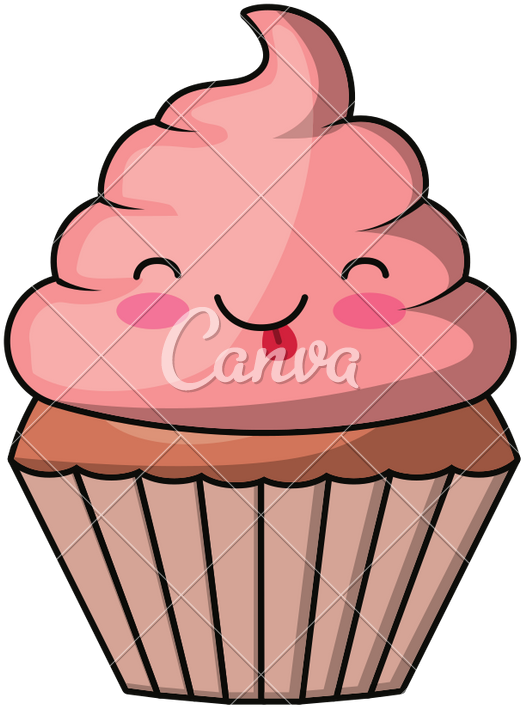687 X 800 1 - Cartoon Cupcake (687x800)