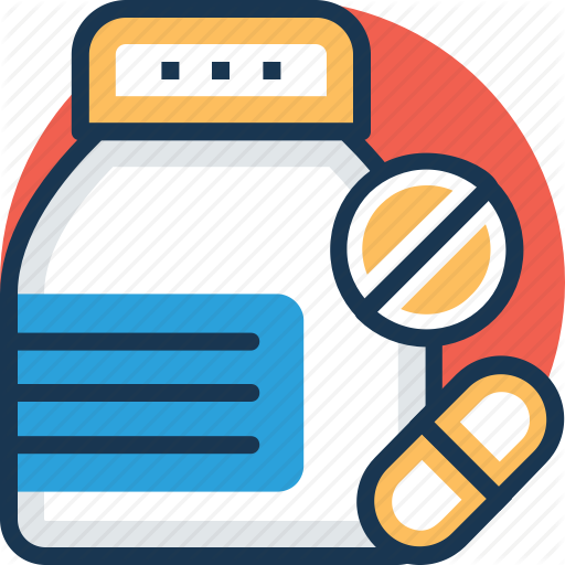 Medical Treatment Jar Pill Bottle Prescription Drug - Señal De No Hacerlo (512x512)