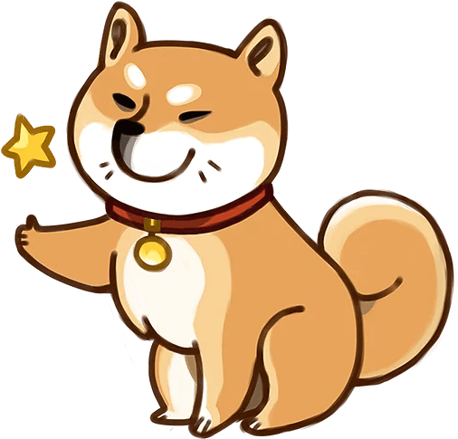 “shibainu” Stickers Set For Telegram - Transparent Shiba Inu Clipart (512x512)