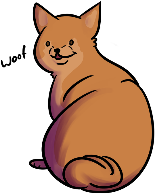 Shiba Inu By Dazedkro - Cartoon (816x979)