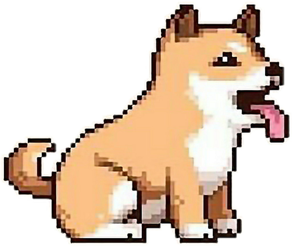 🐕 Dog Shiba Shibainu Pixel Cute Kawaiifreetoedit - Shiba Inu Pixel Art (1024x865)
