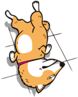 Cute Shiba Inu Messages Sticker-10 - Cute Shiba Inu Messages Sticker-10 (389x336)