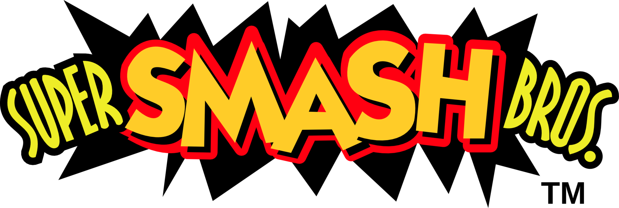 Super Smash Bros Logo Transparent Transparent Background - Original Super Smash Bros Logo (2000x672)