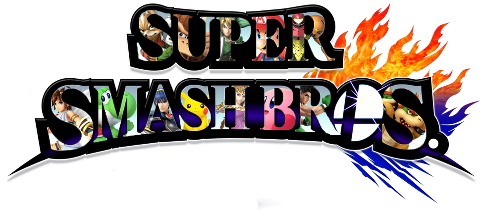 Super Smash Bros Logo Transparent - Super Smash Bros Logo Png (1024x492)