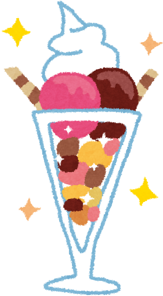 Ã フェのイラスト Á わいいフリー素材集 Á らす - フェロー チェ パフェ (366x630)