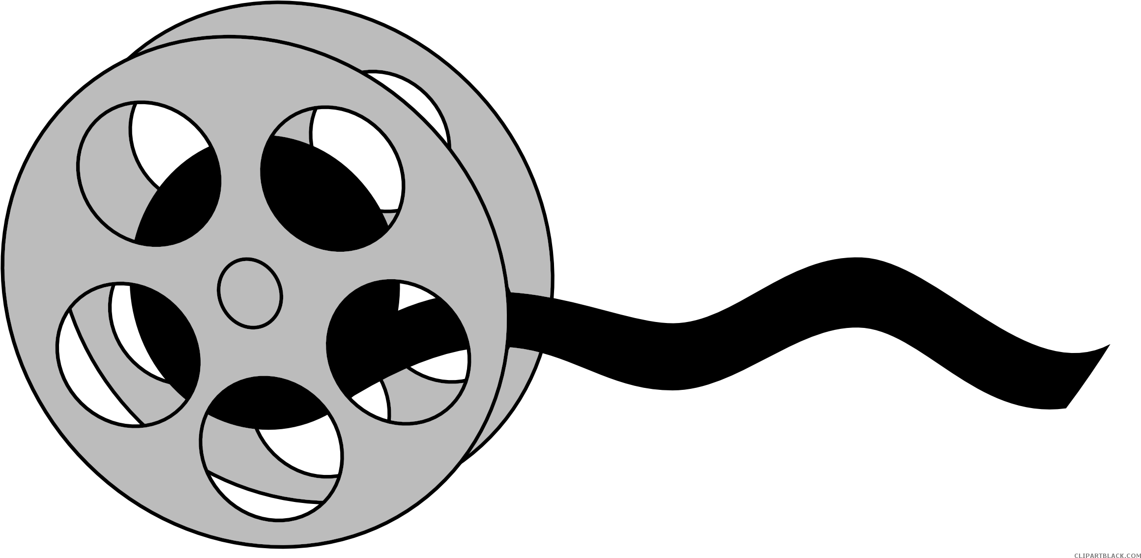 Movie Tools Free Black White Clipart Images Clipartblack - Nikumaroro Island (2400x1195)