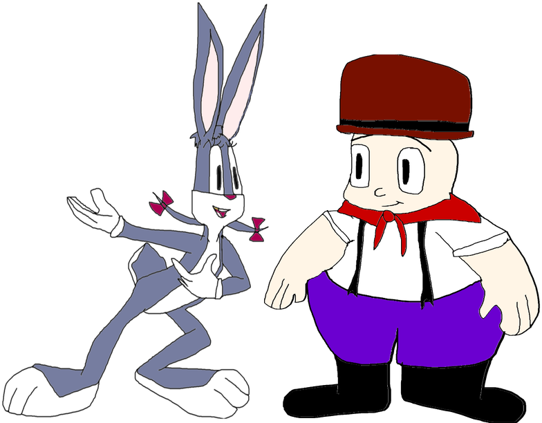 Katie Bunny The Wacky Wabbit And Elmer Fudd By 10katieturner - Cartoon (1192x670)