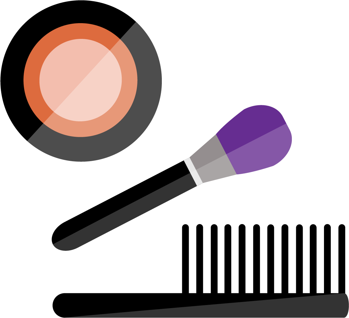 Brush Cosmetics Make Up Women Transprent Png - Brush Cosmetics Make Up Women Transprent Png (1442x1243)