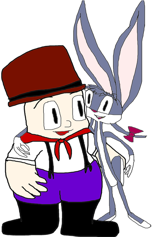 Elmer Fudd And Katie Bunny The Wacky Wabbit By 10katieturner - Illustration (1024x768)