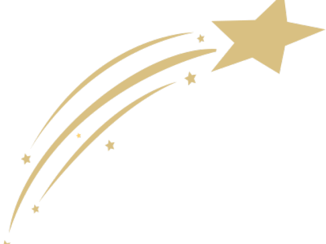 Gold Clipart Shooting Star - Gold Clipart Shooting Star (640x480)