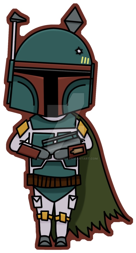 28 Collection Of Chibi Boba Fett Drawing - Star Wars Boba Fett Chibi (900x1260)