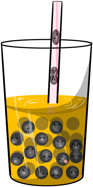 Passion Fruit Green Tea Boba By Tprinces - Passion Fruit Green Tea Boba (600x777)