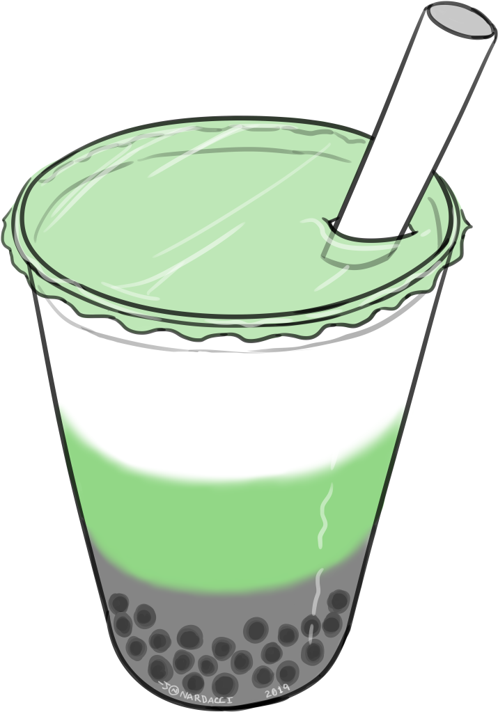 Nardacci Art New Pride Bobas Neutrois Pride Boba Tea - Milk Tea (800x1081)