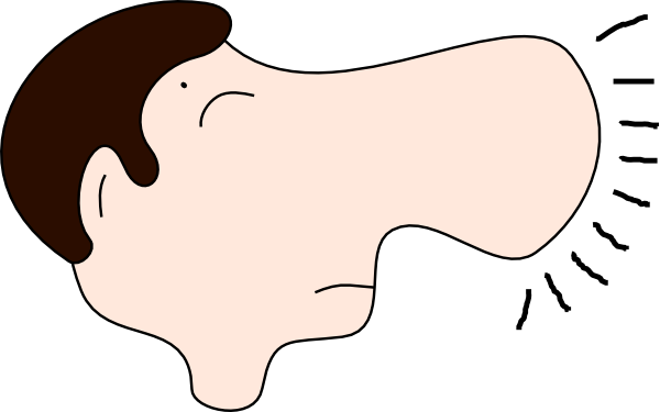 Nose Clip Art - Big Nose Clipart (600x375)
