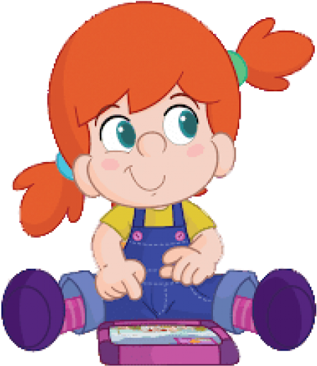 Free Png Download Mika's Diary Mika On Her Tablet Clipart - Cartoon (480x587)