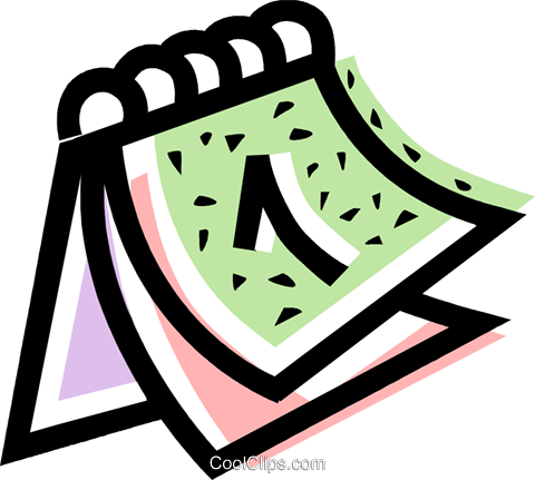 Calendar Royalty Free Vector Clip Art Illustration - Clip Art Calendario (480x431)
