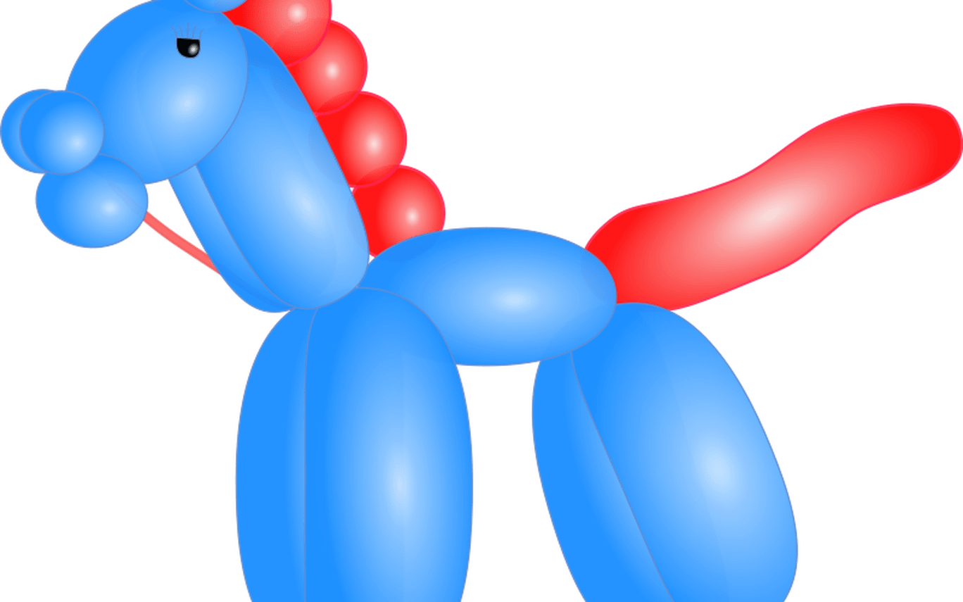 Balloons Bling It On Parties - Balloon Animal Clip Art (1368x855)