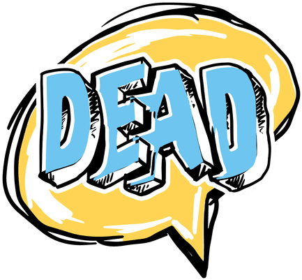 Cartoon Dead Slang Word Transparent Background - Dead Cartoon Word (512x512)