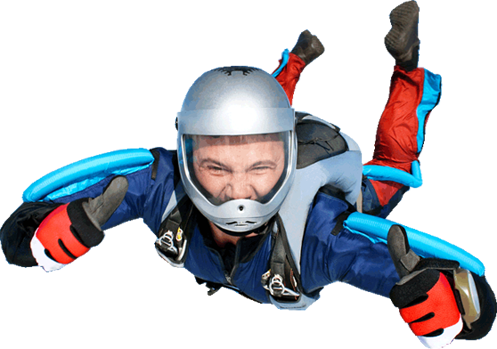 Skydiver Png (497x349)