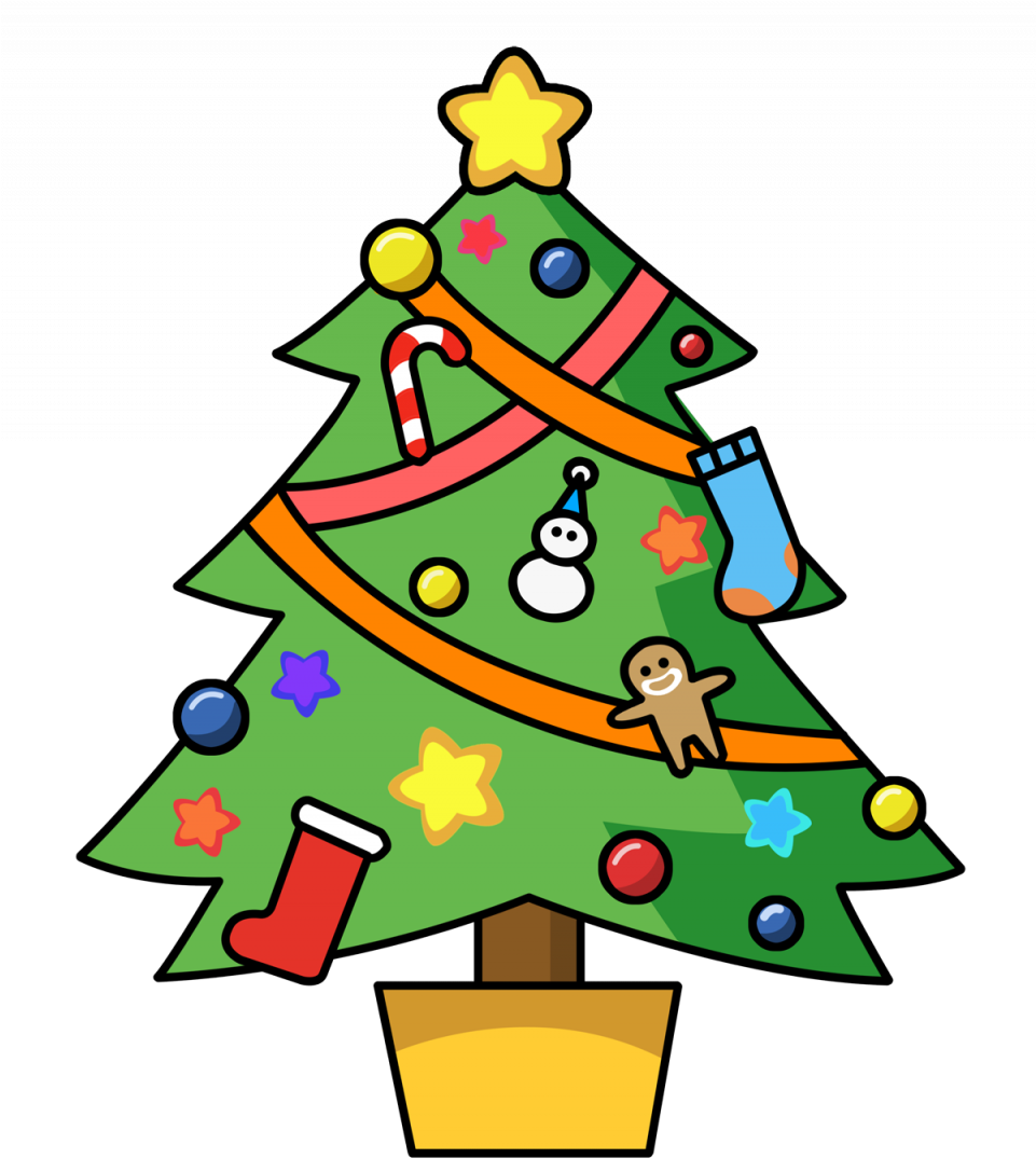 Xmas Cliparts - Christmas Tree Clipart (960x1109)