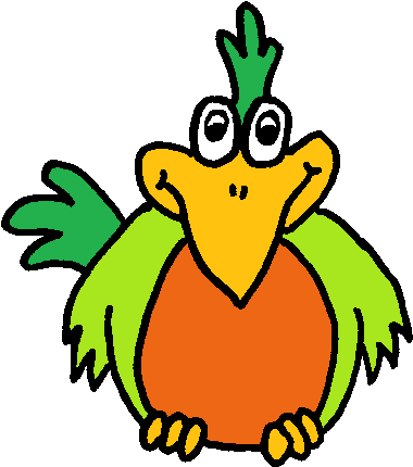 Clipart Pirate Parrot - Cartoon (433x459)