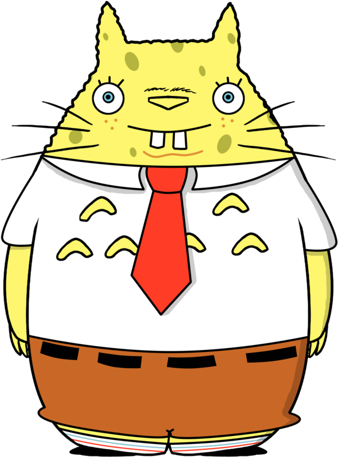 Spongebob Totoro X3 - Totoro Coloring Pages (803x996)