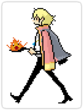 Also Buy This Artwork On Stickers - Pixel Art Howl's Moving Castle (375x360)