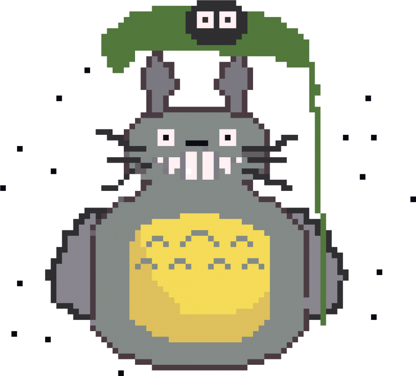 Free Png Download My Neighbor Totoro Png Images Background - Pixel Png Totoro (850x770)