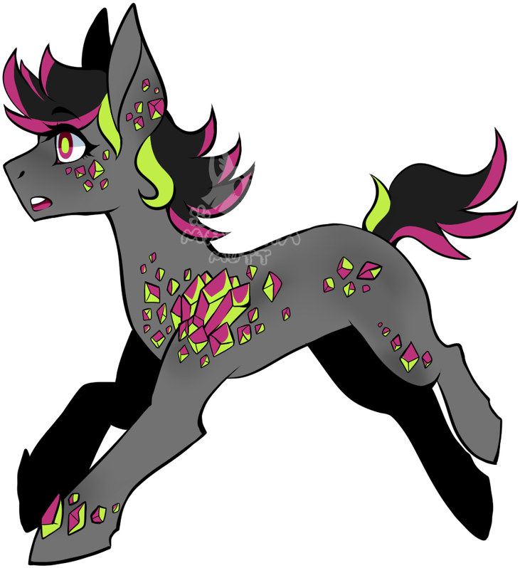 Geode Pony Adopt {closed} By Matcha-mutt - Cartoon (937x853)