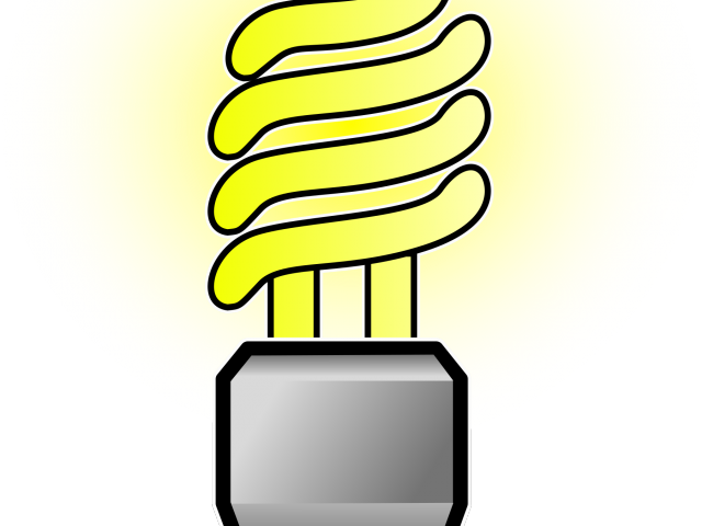 Energy Clipart Lightbulb - Incandescent Light Bulb (640x480)