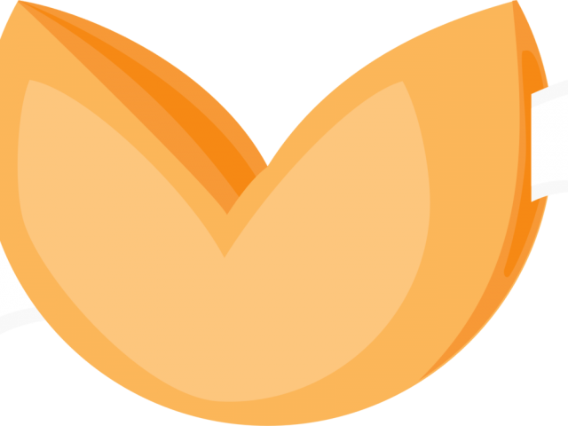 Chinese Food Clipart Fortune Cookie - Heart (640x480)