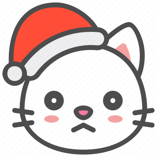 Bore Christmas Kitten Santa - Cute Icon For Avatar (512x512)