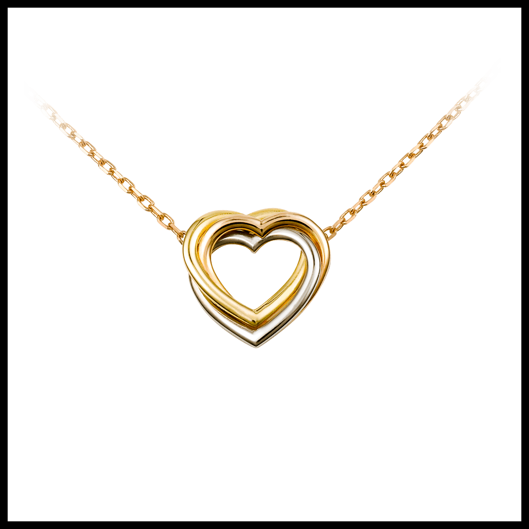 Marvelous Chain Clip Art Gold Png File Ⓒ - Trinity Heart Necklace Cartier (1050x1050)