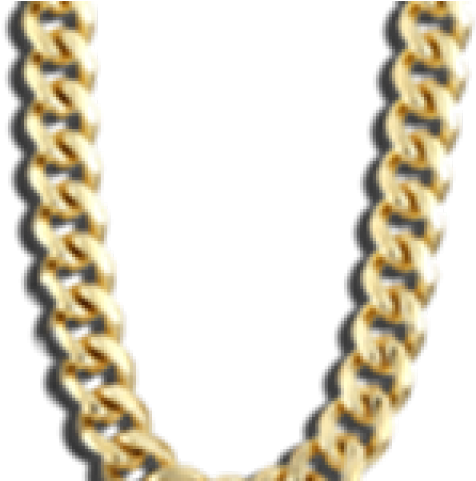 Thug Life Clipart Chain - Transparent Cuban Link Png (640x480)