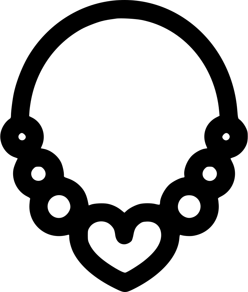 Necklace Clipart Svg - Circle (832x980)