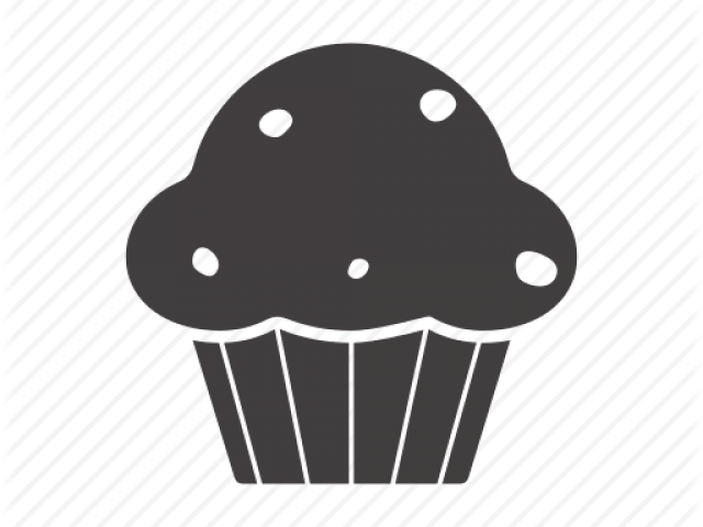 Brownie Clipart Cupcake - Silhouette Muffin (640x480)