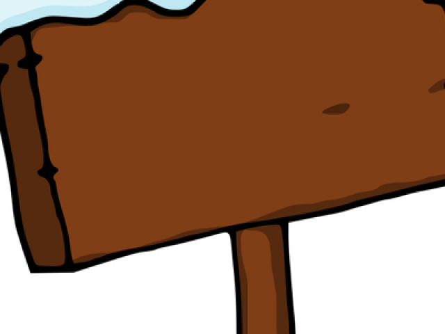 Wood Clipart Cute - Sign Board Clip Art (640x480)