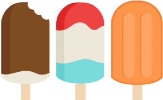 Popsicle Clipart Chocolate - Transparent Background Summer Clipart (640x480)