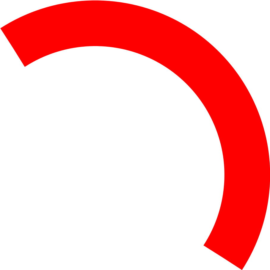 1024 X 1024 6 - Red Arc Clip Art (1024x1024)