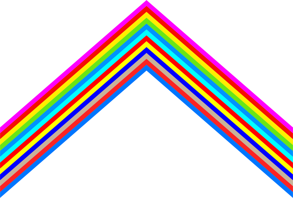 Rainbow Triangle Computer Icons Arc - Clip Art (1112x750)