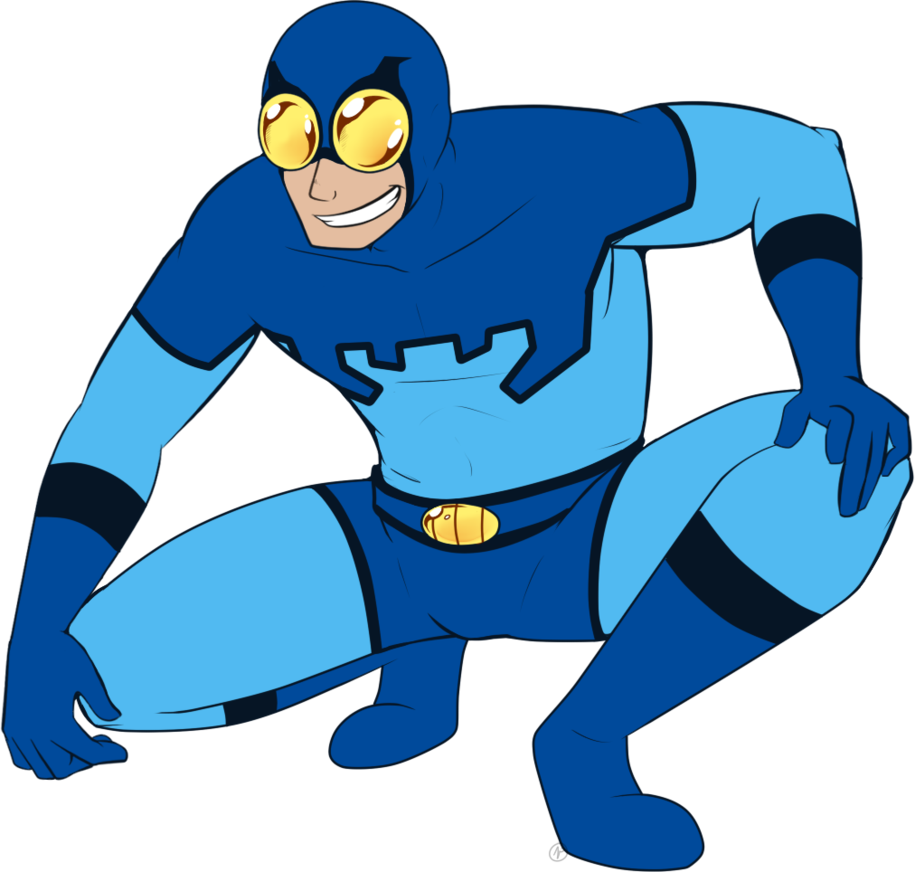 Pin By Paulo Pita On Police Cartoon - Blue Beetle Comic Transparent (915x872)