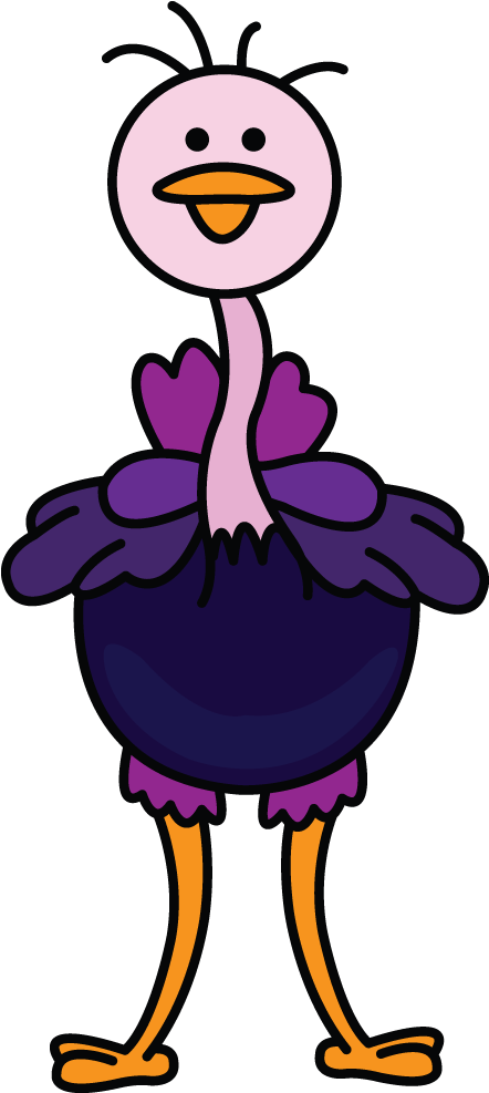 How To Draw A - Ostrich Drawing Easy (720x1280)