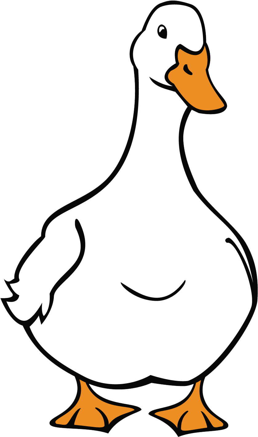 Free Original Clip Art To Make Your Own Stationery - Duck (1284x1693)
