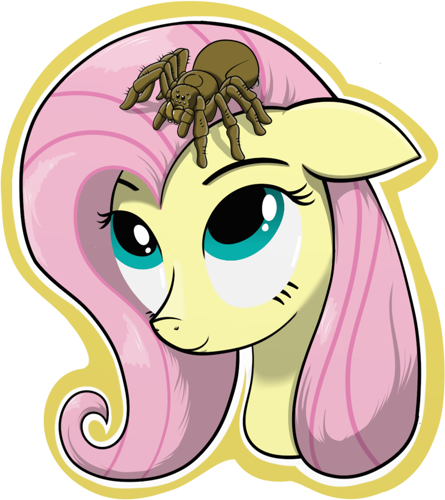Hc0, Bust, Dead Source, Fluttershy, Pony, Portrait, - Cartoon (1024x1024)