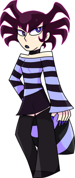 Yeaaahh Goth Spider Gf - Cartoon (254x600)