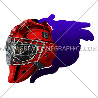 Tribal Goalie Mask Production Ready Artwork For T-shirt - Tribal Goalie Mask (385x385)